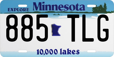 MN license plate 885TLG