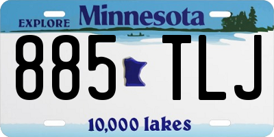 MN license plate 885TLJ