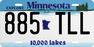 MN license plate 885TLL
