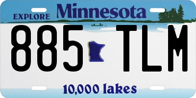 MN license plate 885TLM