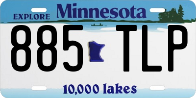 MN license plate 885TLP