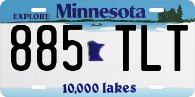 MN license plate 885TLT