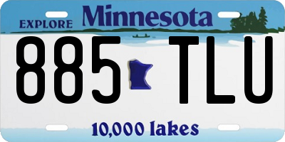 MN license plate 885TLU