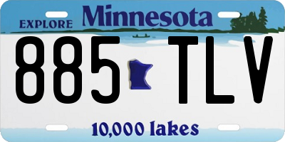MN license plate 885TLV