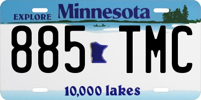 MN license plate 885TMC