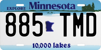 MN license plate 885TMD