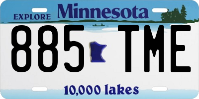 MN license plate 885TME