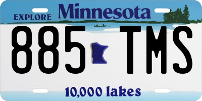 MN license plate 885TMS