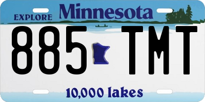 MN license plate 885TMT