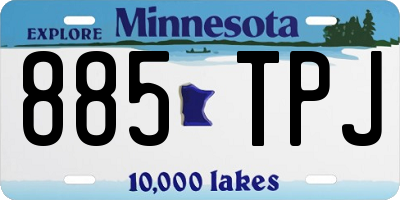 MN license plate 885TPJ