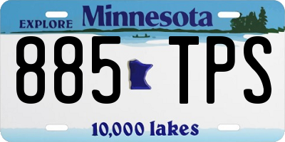 MN license plate 885TPS