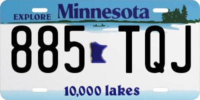 MN license plate 885TQJ
