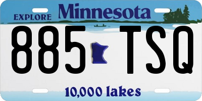 MN license plate 885TSQ