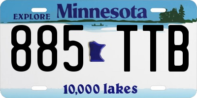 MN license plate 885TTB