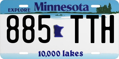 MN license plate 885TTH