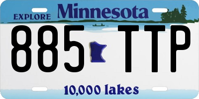 MN license plate 885TTP