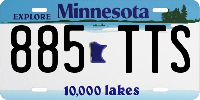 MN license plate 885TTS