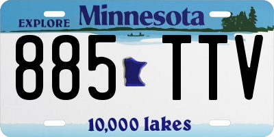 MN license plate 885TTV