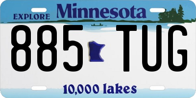 MN license plate 885TUG