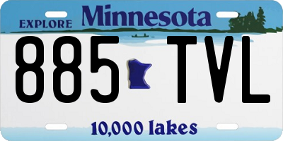 MN license plate 885TVL