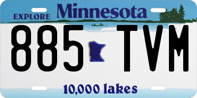 MN license plate 885TVM