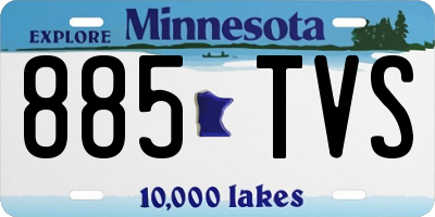 MN license plate 885TVS