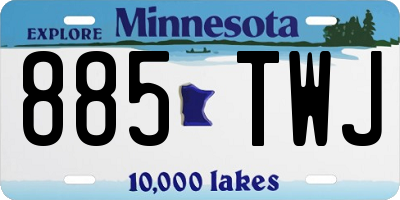 MN license plate 885TWJ