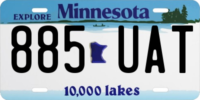 MN license plate 885UAT