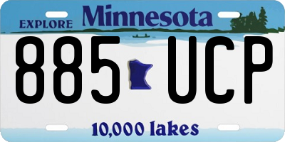 MN license plate 885UCP