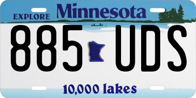 MN license plate 885UDS