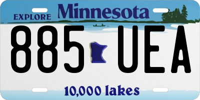 MN license plate 885UEA