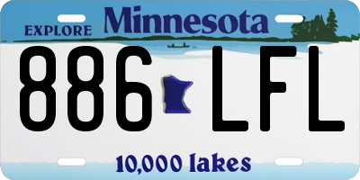 MN license plate 886LFL