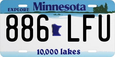 MN license plate 886LFU