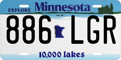 MN license plate 886LGR