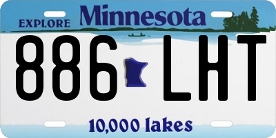 MN license plate 886LHT