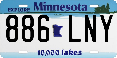 MN license plate 886LNY