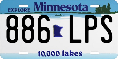 MN license plate 886LPS