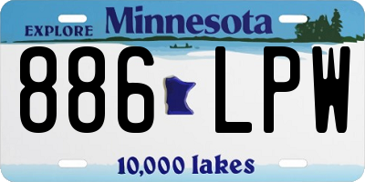 MN license plate 886LPW