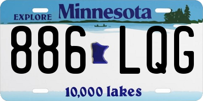 MN license plate 886LQG