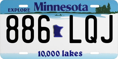 MN license plate 886LQJ