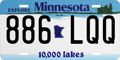 MN license plate 886LQQ