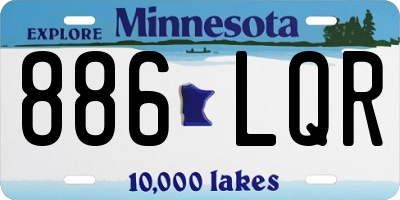MN license plate 886LQR