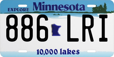 MN license plate 886LRI