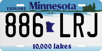 MN license plate 886LRJ