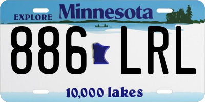MN license plate 886LRL