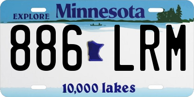 MN license plate 886LRM