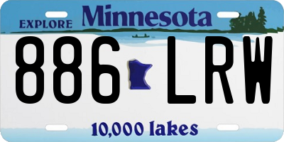 MN license plate 886LRW