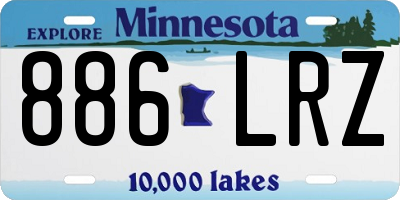 MN license plate 886LRZ