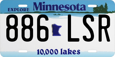 MN license plate 886LSR