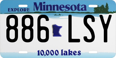 MN license plate 886LSY